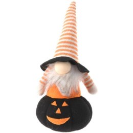 FIGURKA DEKORACYJNA NA DYNI CZARNEJ 25CM LED HALLOWEEN