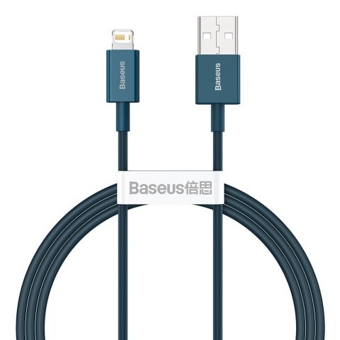 Superior kabel przewód do Iphone USB - Lightning 2.4A 1m niebieski