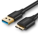 Kabel przewód do dysku USB-A 3.0 - Micro USB-B SuperSpeed 5Gb/s 2m czarny