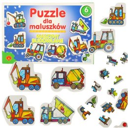 ALEXANDER Puzzle dla maluszków - maszyny budowlane 2+