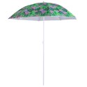 Parasol ogrodowy plażowy regulowany łamany 150cm liście UV