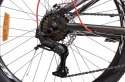 ROWER GÓRSKI MTB 24" DLA CHŁOPCA DZIEWCZYNKI SHIMANO 135-155 CM CZARNY