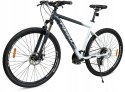 ROWER GÓRSKI MTB 29 SHIMANO 24 BIEGI 2xTarcze RAMA 21" KOŁA 29" 180-195cm