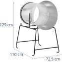 Tuba lejek do pakowania choinek z nożem STAL śr. 60/70 cm