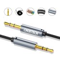 Kabel przewód audio AUX do głośnika 2x mini jack 3.5mm męski 1.2m - czarny