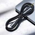 Kabel przewód audio AUX iPhone Lighting - mini jack 3.5mm 1 m - czarny