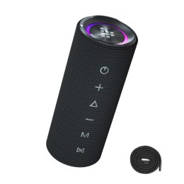 Głośnik przenośny Bluetooth Mirtune C2 24W + kable USB-C AUX - czarny