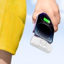 Mini powerbank 5000mAh 15W iPhone Lightning i ładowarką do Apple Watch - biały