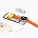 Mini powerbank 5000mAh 15W iPhone Lightning i ładowarką do Apple Watch - biały