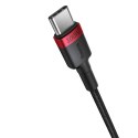 2x Kabel przewód Cafule USB-C - USB-C 100W 1m - czerwono-czarny i czarno-szary