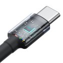 2x Kabel przewód Cafule USB-C - USB-C 100W 1m - czerwono-czarny i czarno-szary