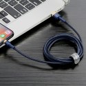 Kabel przewód Cafule USB-A - iPhone Lightning 2.4A QC 3.0 1m - niebiesko-złoty