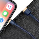 Kabel przewód Cafule USB-A - iPhone Lightning 2.4A QC 3.0 1m - niebiesko-złoty