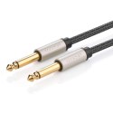 Kabel przewód audio AV128 mono TS jack 6.35mm 5m - szary