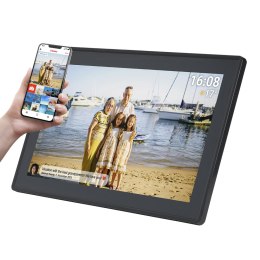 Ramka cyfrowa 15.6'' 16GB microSD WiFi głośnik MPEG4 Frameo PFF-1515B - czarna