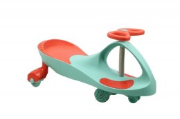 Jeździk Grawitacyjny Swing Car model 8097 Kauczukowe Koła LED mięta-malina