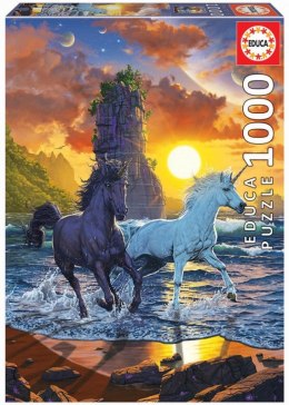 Puzzle 1000 elementów Jednorożce na plaży, Vincent Hie