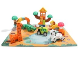 Klocki drewniane i puzzle - Safari Top Bright